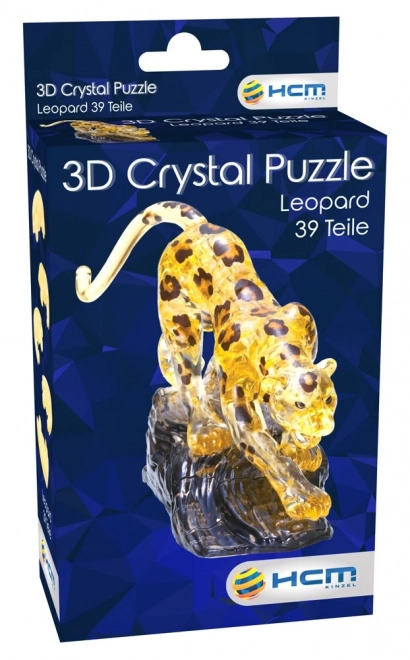 3D kristály puzzel Leopárd