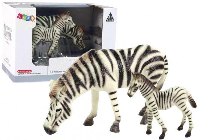 Zebra és zebra kölyök figura készlet