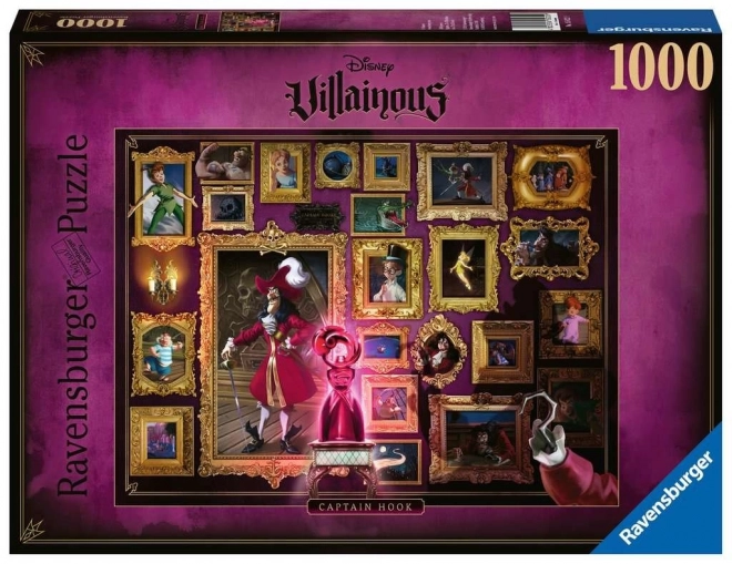 Ravensburger Disney Villainous: Hook kapitány puzzle - 1000 darabos