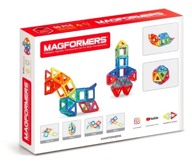 Magformers mágneses kocka készlet 50 darab