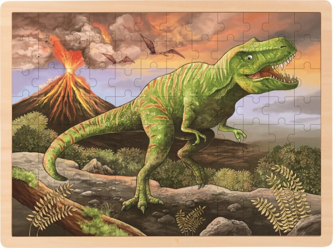 T-Rex fa puzzle 96 darabos