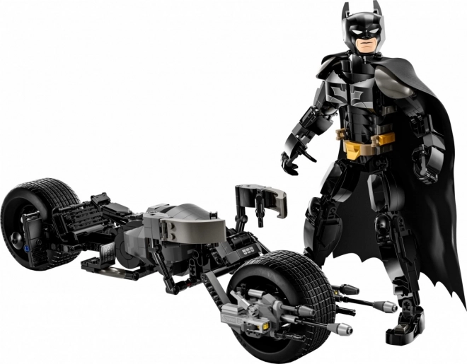 Batman és Bat-Pod motorkerékpár összerakható figura