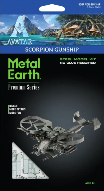 Metal Earth 3D puzzle prémium sorozat: Avatar Scorpion Gunship