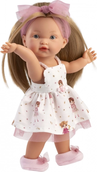 Realista baba Llorens Valeria teljes vinyl testtel - 28 cm