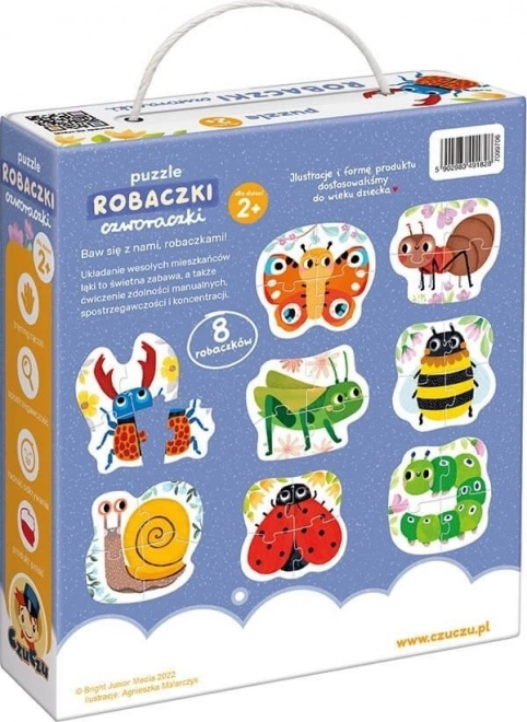 Robaczki czworaczki puzzle gyerekeknek