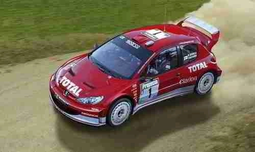 Peugeot 206 WRC 2003 modellauto készlet