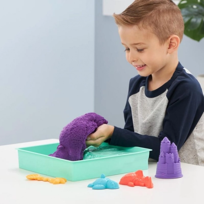 Kinetic Sand homokozó készlet lila