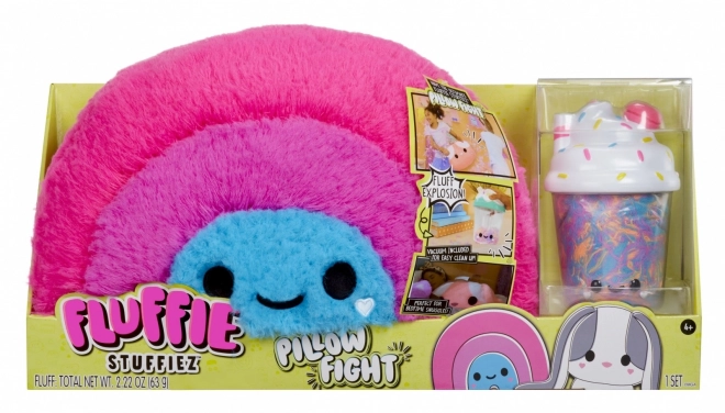 Fluffie Stuffiez párna harc, szivárvány
