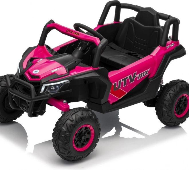 Gyermek elektromos autó Buggy Madman UTV-MX rózsaszín