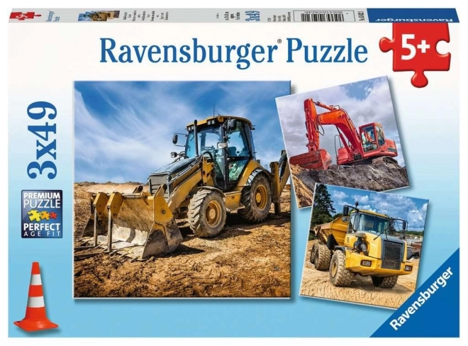 Ravensburger építőipari járművek puzzle készlet