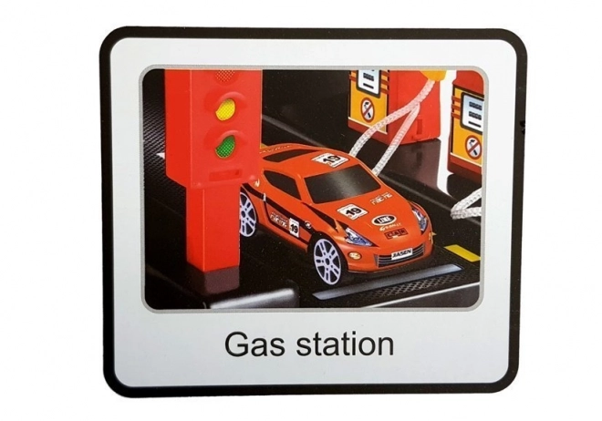 Ötszintes parkolóház világító lifttel