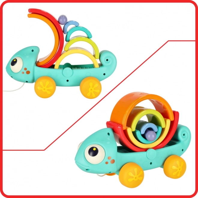Kameleon Montessori húzható játék