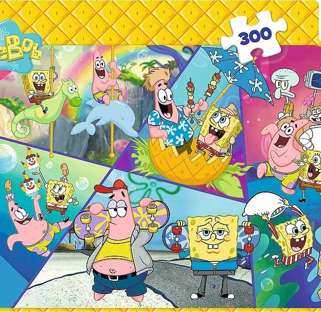 Puzzle SpongyaBob a Bikinifenéknél 300 darabos