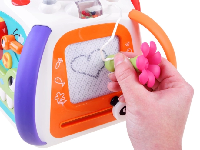 Rajzolás mini táblára és optikai animációk
