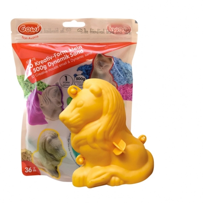 Gowi 3D kreatív homok készlet oroszlán forma