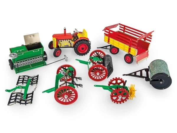 Agroset 2 fém traktor készlet 1:25 méretarányú