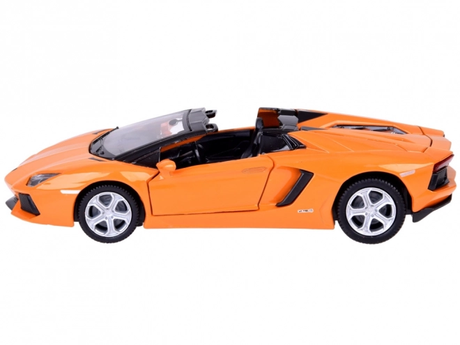 Fém modell autó Lamborghini Aventador Roadster 1:32 interaktív