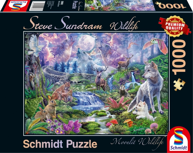 Schmidt puzzle: vadállatok holdfényben - 1000 darab