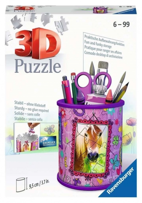 ravensburger 3D puzzle tolltartó: ló