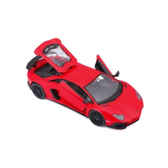 Bburago 1:24 Lamborghini Aventador LP 750-4 SV piros modellautó