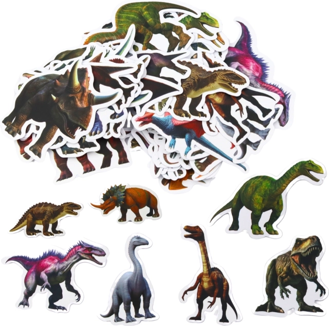 Szett gyerekeknek dinoszaurusz matricákkal 4-7cm 50db