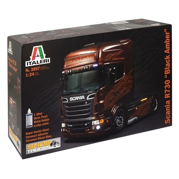 Scania R730 Fekete Borostyán modellkészlet