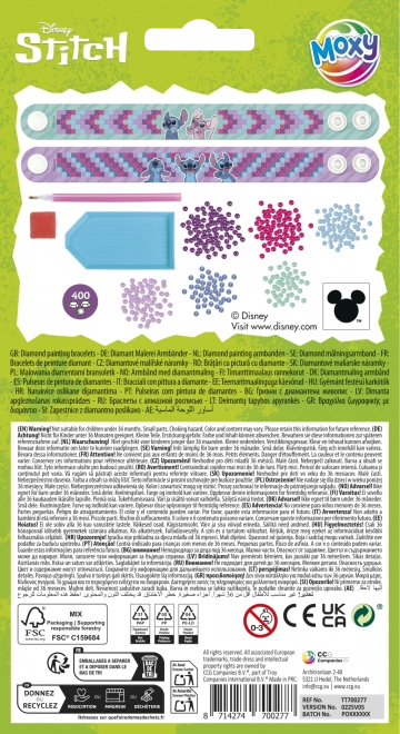 Gyémánt festés - Stitch-motívumos karkötők készítése