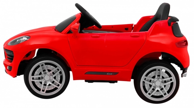 Turbo-S akkumulátoros autó gyerekeknek Piros + Távirányító + Lassú indítás + EVA kerekek + MP3 Rádió