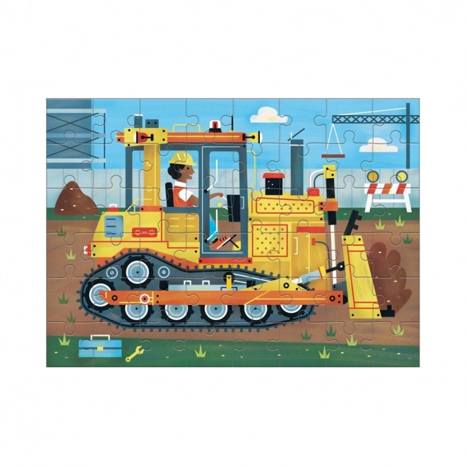 Buldozer puzzle 48 darabos - Mudpuppy