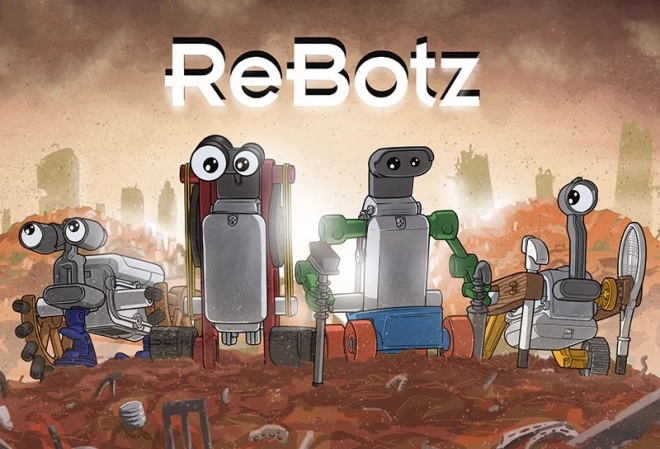 Robot Pitti - Összeszerelhető mozgó robot gyerekeknek