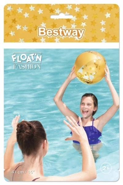 Bestway aranyszínű csillogó strandlabda 41 cm