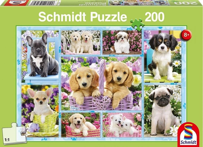 Schmidt puzzle kiskutyák 200 darabos