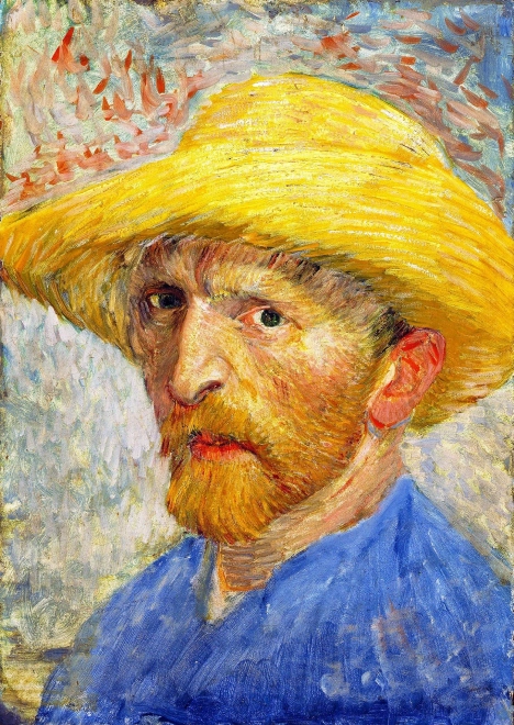 Vincent Van Gogh önarckép szalmakalapban puzzle 1000 darabos