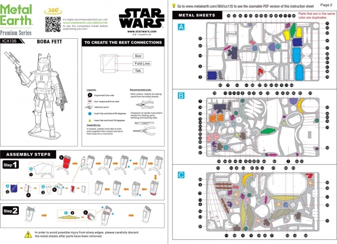 Metal Earth 3D puzzle Star Wars: Boba Fett