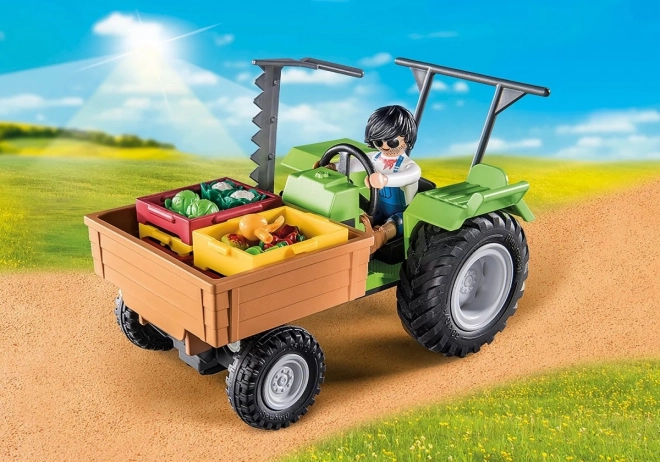 Traktor utánfutóval PLAYMOBIL