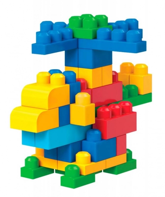 Mega Bloks nagy kockás zsák - kék