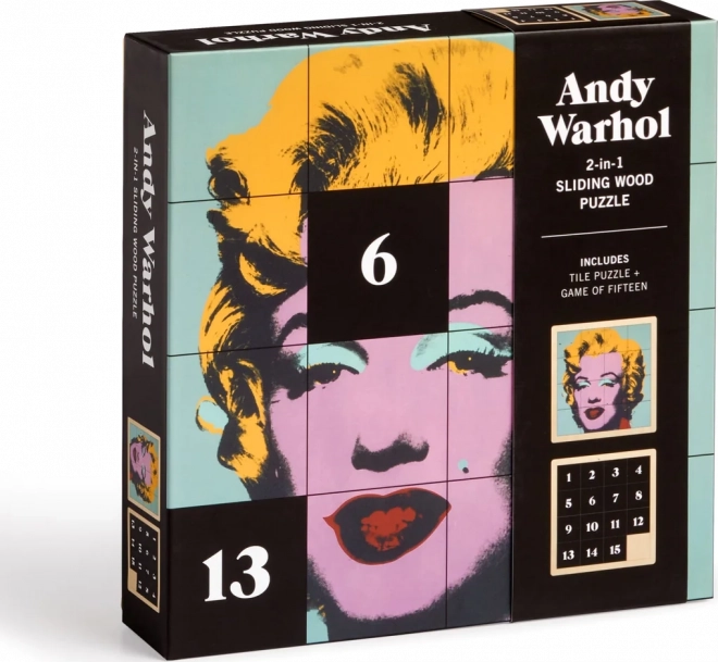 Andy Warhol Marilyn fa 2 az 1-ben kirakós