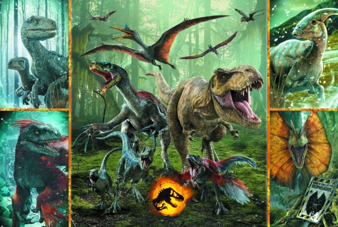 Trefl puzzle szuper forma XL Jurassic World: különleges dinoszauruszok 160 darabos kirakó