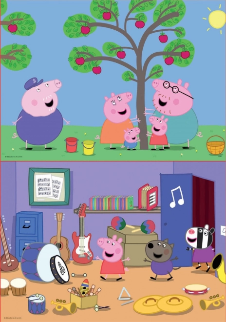 Peppa malac 2x48 darabos puzzle szett