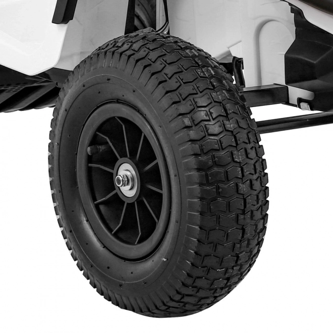 Gyerek akkumulátoros ATV Air Quad Fehér + Felfújható Kerekek + MP3 Rádió + Ingyenes Indítás