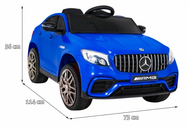 Mercedes Benz GLC63S gyerekeknek Kék + távirányító + 4x4 meghajtás + MP3 LED + EVA + lassú indulás