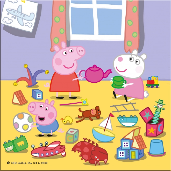 Peppa malac nyaralás puzzle 3x55 darab