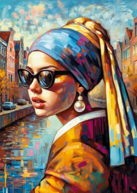 Cherry Pazzi Puzzle Lány gyönggyel 1000 darab