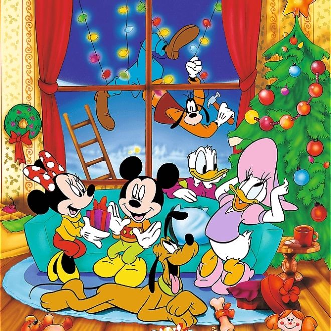 Puzzle Disney Mickey Mouse és barátai Karácsony 600 db