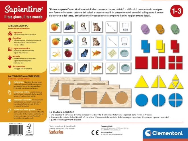 Clementoni montessori játékok: első felfedezések