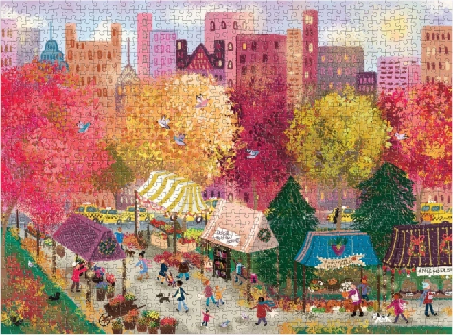 ősz a piacon - 1000 darabos puzzle