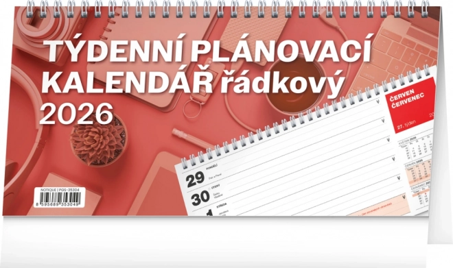 Asztali tervező naptár 2026