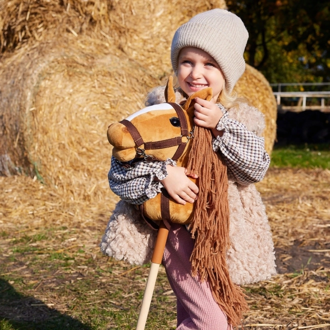 Fahobby ló rudazaton - Hobby Horse HOPPIHORSE Kásztanbarna