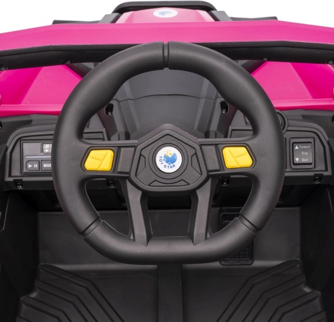 Gyermek elektromos autó Buggy Madman UTV-MX rózsaszín