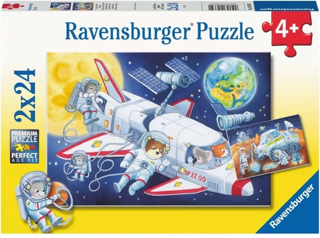 Űrbéli kalandok RAVENSBURGER puzzle 2x24 darab